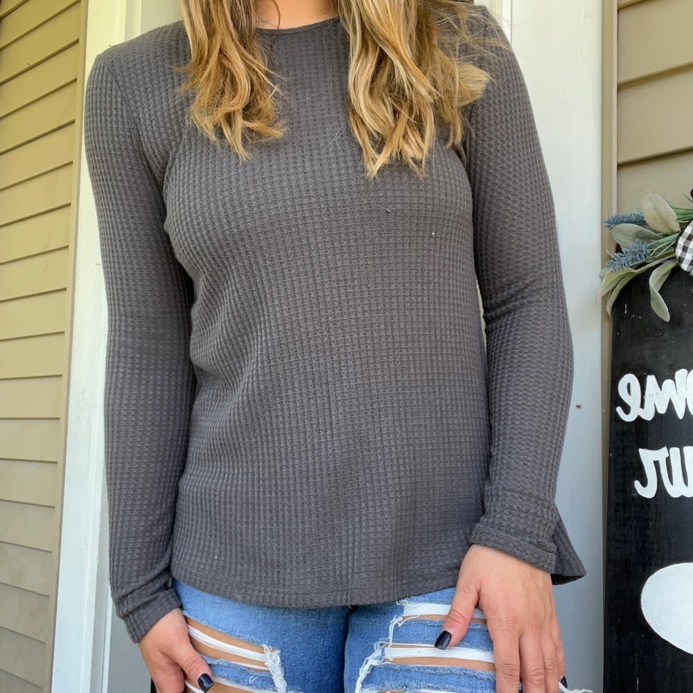 Gray sweater